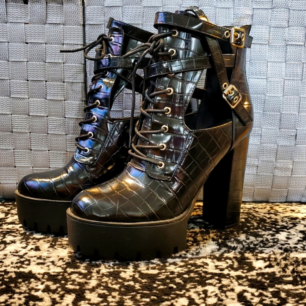 Fashion Nova Platform Booties